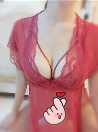 小玉 NO.020 红色睡衣，无内